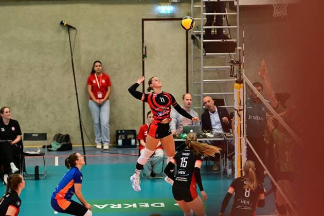 Volleyball I Women I Season 2025 2026 I Bundesliga I 4 Matchday I ETV Hamburger Volksbank Volleys Ladies in Black Aachen I 29 10 2025 Schlag Svea Frobel 11, ETV Hamburger Volksbank Volleys Hamburg ETV Sporthalle Hoheluft Hamburg Germany Copyright: xLobeca FelixxSchlikisx