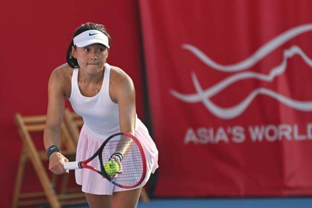 Yafan Wang In WTA250 Chinese tennis player Yafan Wang during a match at the Hong Kong Tennis Open on October 30, 2025 in Hong Kong. (Photo by Kobe Li Nexpher Images) Hong Kong