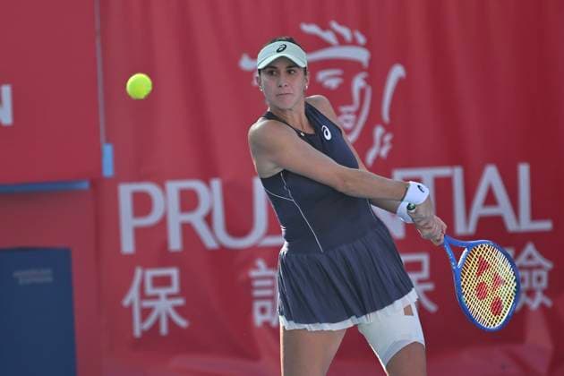 Belinda Bencic In WTA250 Swiss tennis player Belinda Bencic during a match at the Hong Kong Tennis Open on October 30, 2025 in Hong Kong. (Photo by Kobe Li Nexpher Images) Hong Kong