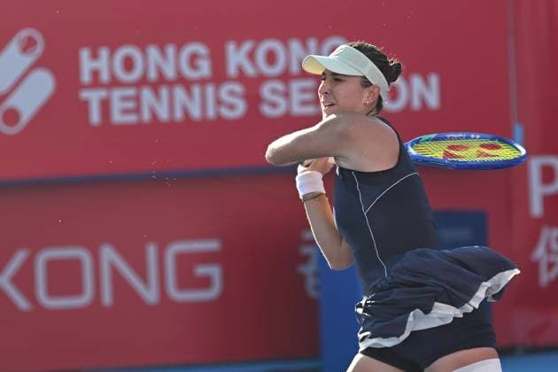 Belinda Bencic In WTA250 Swiss tennis player Belinda Bencic during a match at the Hong Kong Tennis Open on October 30, 2025 in Hong Kong. (Photo by Kobe Li Nexpher Images) Hong Kong