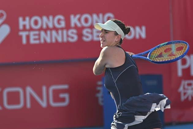 Belinda Bencic In WTA250 Swiss tennis player Belinda Bencic during a match at the Hong Kong Tennis Open on October 30, 2025 in Hong Kong. (Photo by Kobe Li Nexpher Images) Hong Kong