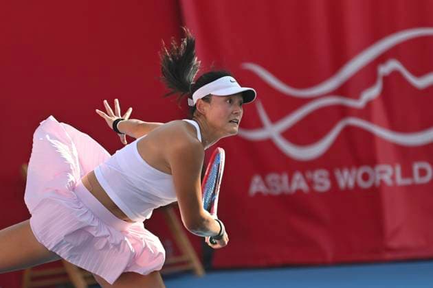 Yafan Wang In WTA250 Chinese tennis player Yafan Wang during a match at the Hong Kong Tennis Open on October 30, 2025 in Hong Kong. (Photo by Kobe Li Nexpher Images) Hong Kong
