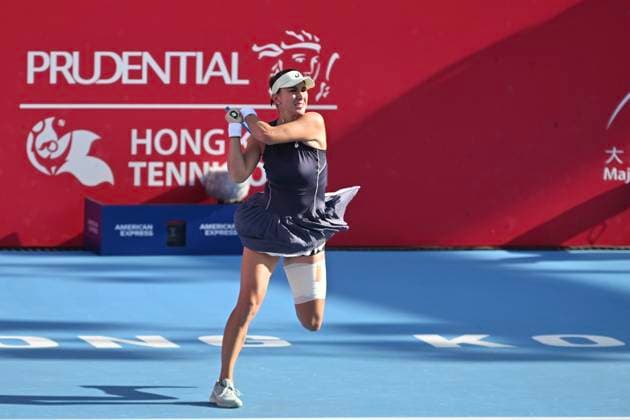 Belinda Bencic In WTA250 Swiss tennis player Belinda Bencic during a match at the Hong Kong Tennis Open on October 30, 2025 in Hong Kong. (Photo by Kobe Li Nexpher Images) Hong Kong