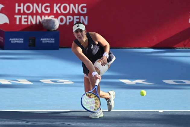 Belinda Bencic In WTA250 Swiss tennis player Belinda Bencic during a match at the Hong Kong Tennis Open on October 30, 2025 in Hong Kong. (Photo by Kobe Li Nexpher Images) Hong Kong