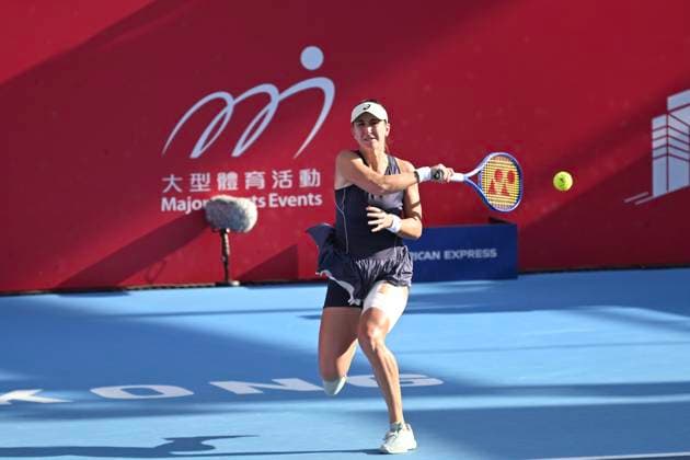 Belinda Bencic In WTA250 Swiss tennis player Belinda Bencic during a match at the Hong Kong Tennis Open on October 30, 2025 in Hong Kong. (Photo by Kobe Li Nexpher Images) Hong Kong