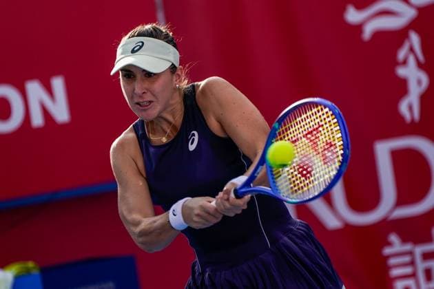 Hong Kong Tennis Open - Day 6 Swiss tennis player Belinda Bencic during a match at the Hong Kong Tennis Open on October 30, 2025 in Hong Kong. (Photo by Vernon Yuen Nexpher Images) Hong Kong