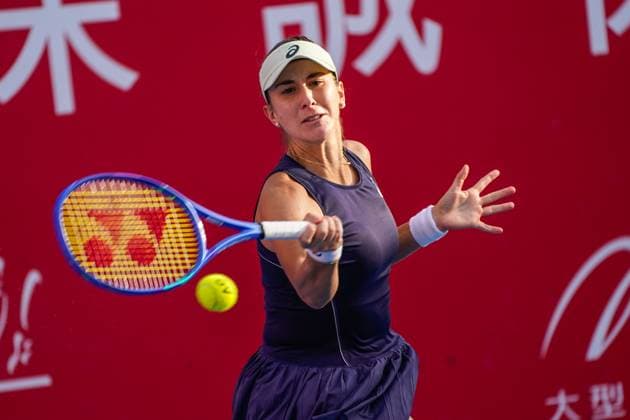 Hong Kong Tennis Open - Day 6 Swiss tennis player Belinda Bencic during a match at the Hong Kong Tennis Open on October 30, 2025 in Hong Kong. (Photo by Vernon Yuen Nexpher Images) Hong Kong