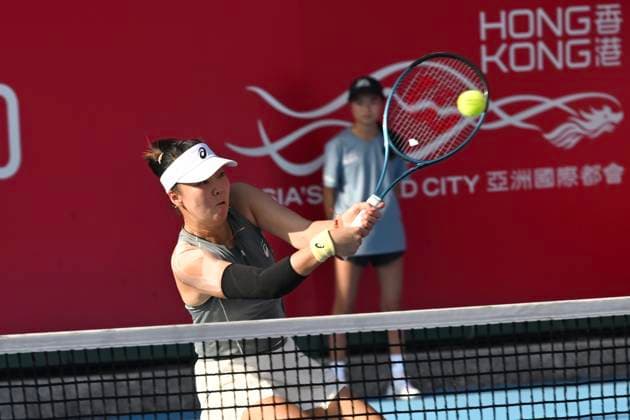 Shuo Feng In WTA250 Chinese tennis player Shuo Feng during a match at the Hong Kong Tennis Open on October 30, 2025 in Hong Kong. (Photo by Kobe Li Nexpher Images) Hong Kong