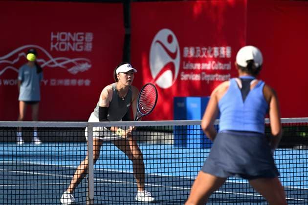 Shuo Feng In WTA250 Chinese tennis player Shuo Feng during a match at the Hong Kong Tennis Open on October 30, 2025 in Hong Kong. (Photo by Kobe Li Nexpher Images) Hong Kong