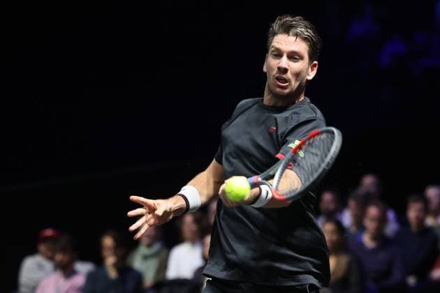 ROLEX PARIS MASTERS TENNIS 2025 Thierry Larret MAXPPP - Nanterre (92) 30 10 2025 Thierry Larret Maxppp. Tennis. Rolex Paris Masters. Paris La Defense, Nanterre (92). Du 25 octobre au 2 novembre 2025. Jeudi 30 octobre 2025. Cameron NORRIE (GBR) vs Valentin VACHEROT (MON) Nanterre (92) PARIS LA DEFENSE ARENA ILE DE FRANCE FRANCE  Copyright: xMAXPPPxThierryxLarretx TLR202510303800 TLR202510303800