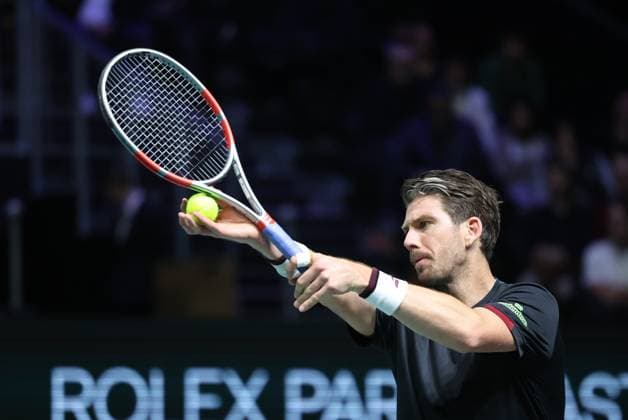 ROLEX PARIS MASTERS TENNIS 2025 Thierry Larret MAXPPP - Nanterre (92) 30 10 2025 Thierry Larret Maxppp. Tennis. Rolex Paris Masters. Paris La Defense, Nanterre (92). Du 25 octobre au 2 novembre 2025. Jeudi 30 octobre 2025. Cameron NORRIE (GBR) vs Valentin VACHEROT (MON) Nanterre (92) PARIS LA DEFENSE ARENA ILE DE FRANCE FRANCE  Copyright: xMAXPPPxThierryxLarretx TLR202510303801 TLR202510303801