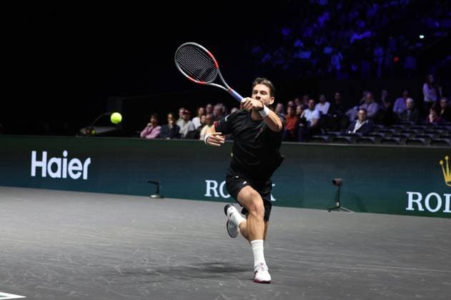 ROLEX PARIS MASTERS TENNIS 2025 Thierry Larret MAXPPP - Nanterre (92) 30 10 2025 Thierry Larret Maxppp. Tennis. Rolex Paris Masters. Paris La Defense, Nanterre (92). Du 25 octobre au 2 novembre 2025. Jeudi 30 octobre 2025. Cameron NORRIE (GBR) vs Valentin VACHEROT (MON) Nanterre (92) PARIS LA DEFENSE ARENA ILE DE FRANCE FRANCE  Copyright: xMAXPPPxThierryxLarretx TLR202510303805 TLR202510303805