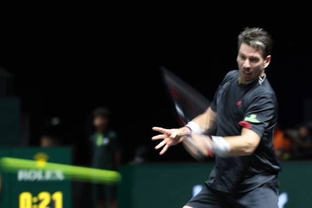 ROLEX PARIS MASTERS TENNIS 2025 Thierry Larret MAXPPP - Nanterre (92) 30 10 2025 Thierry Larret Maxppp. Tennis. Rolex Paris Masters. Paris La Defense, Nanterre (92). Du 25 octobre au 2 novembre 2025. Jeudi 30 octobre 2025. Cameron NORRIE (GBR) vs Valentin VACHEROT (MON) Nanterre (92) PARIS LA DEFENSE ARENA ILE DE FRANCE FRANCE  Copyright: xMAXPPPxThierryxLarretx TLR202510303809 TLR202510303809