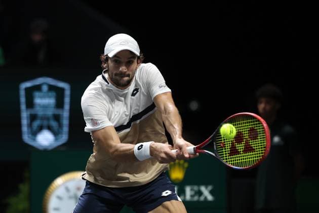 ROLEX PARIS MASTERS TENNIS 2025 Thierry Larret MAXPPP - Nanterre (92) 30 10 2025 Thierry Larret Maxppp. Tennis. Rolex Paris Masters. Paris La Defense, Nanterre (92). Du 25 octobre au 2 novembre 2025. Jeudi 30 octobre 2025. Cameron NORRIE vs Valentin VACHEROT (MON) Nanterre (92) PARIS LA DEFENSE ARENA ILE DE FRANCE FRANCE  Copyright: xMAXPPPxThierryxLarretx TLR202510303810 TLR202510303810
