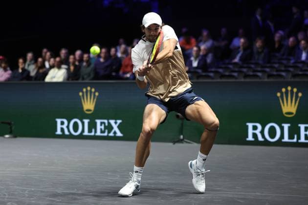 ROLEX PARIS MASTERS TENNIS 2025 Thierry Larret MAXPPP - Nanterre (92) 30 10 2025 Thierry Larret Maxppp. Tennis. Rolex Paris Masters. Paris La Defense, Nanterre (92). Du 25 octobre au 2 novembre 2025. Jeudi 30 octobre 2025. Cameron NORRIE vs Valentin VACHEROT (MON) Nanterre (92) PARIS LA DEFENSE ARENA ILE DE FRANCE FRANCE  Copyright: xMAXPPPxThierryxLarretx TLR202510303811 TLR202510303811