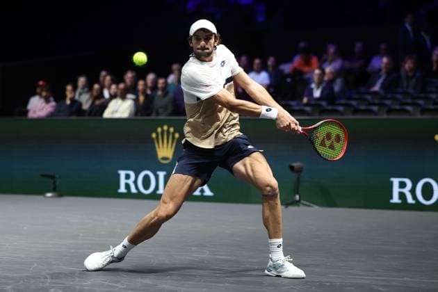 ROLEX PARIS MASTERS TENNIS 2025 Thierry Larret MAXPPP - Nanterre (92) 30 10 2025 Thierry Larret Maxppp. Tennis. Rolex Paris Masters. Paris La Defense, Nanterre (92). Du 25 octobre au 2 novembre 2025. Jeudi 30 octobre 2025. Cameron NORRIE vs Valentin VACHEROT (MON) Nanterre (92) PARIS LA DEFENSE ARENA ILE DE FRANCE FRANCE  Copyright: xMAXPPPxThierryxLarretx TLR202510303812 TLR202510303812