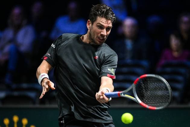 October 30, 2025, Nanterre, France, France: Cameron NORRIE of Great Britain during the fourth day of the Rolex Paris Masters 1000 tennis tournament at Accor Arena on October 30, 2025 in Nanterre near Paris, France. Nanterre France - ZUMAm308 20251030_zsp_m308_002 Copyright: xMatthieuxMirvillex