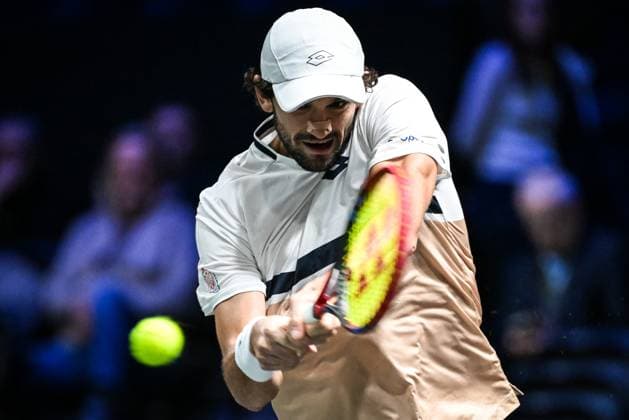 October 30, 2025, Nanterre, France, France: Valentin VACHEROT of Monaco during the fourth day of the Rolex Paris Masters 1000 tennis tournament at Accor Arena on October 30, 2025 in Nanterre near Paris, France. Nanterre France - ZUMAm308 20251030_zsp_m308_007 Copyright: xMatthieuxMirvillex