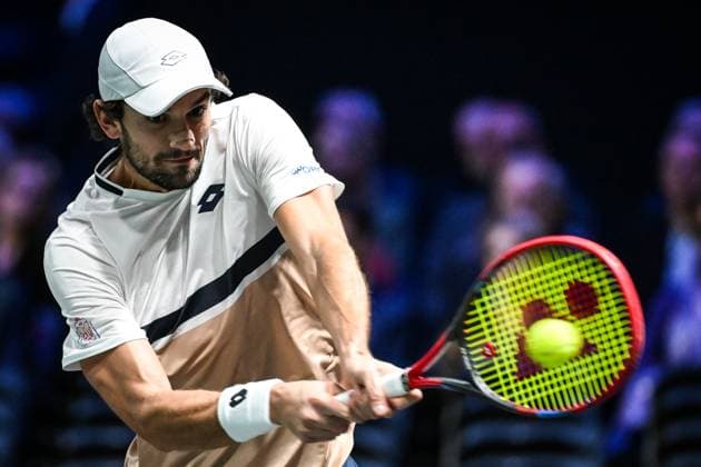 October 30, 2025, Nanterre, France, France: Valentin VACHEROT of Monaco during the fourth day of the Rolex Paris Masters 1000 tennis tournament at Accor Arena on October 30, 2025 in Nanterre near Paris, France. Nanterre France - ZUMAm308 20251030_zsp_m308_008 Copyright: xMatthieuxMirvillex
