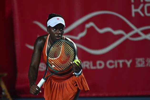 Hong Kong Tennis Open - Day 6 Canadian tennis player Victoria Mboko during a match at the Hong Kong Tennis Open on October 30, 2025 in Hong Kong. (Photo by Kobe Li Nexpher Images) Hong Kong