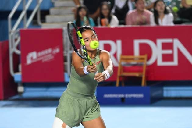 Hong Kong Tennis Open - Day 6 Filipino tennis player Alexandra Eala during a match at the Hong Kong Tennis Open on October 30, 2025 in Hong Kong. (Photo by Kobe Li Nexpher Images) Hong Kong