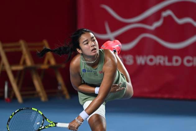 Hong Kong Tennis Open - Day 6 Filipino tennis player Alexandra Eala during a match at the Hong Kong Tennis Open on October 30, 2025 in Hong Kong. (Photo by Kobe Li Nexpher Images) Hong Kong