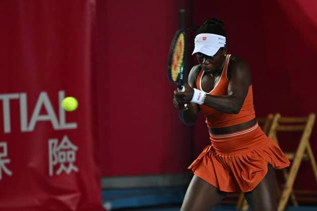 Hong Kong Tennis Open - Day 6 Canadian tennis player Victoria Mboko during a match at the Hong Kong Tennis Open on October 30, 2025 in Hong Kong. (Photo by Kobe Li Nexpher Images) Hong Kong