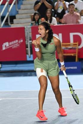 Hong Kong Tennis Open - Day 6 Filipino tennis player Alexandra Eala during a match at the Hong Kong Tennis Open on October 30, 2025 in Hong Kong. (Photo by Kobe Li Nexpher Images) Hong Kong
