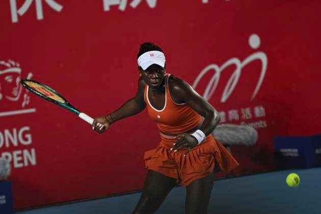 Hong Kong Tennis Open - Day 6 Canadian tennis player Victoria Mboko during a match at the Hong Kong Tennis Open on October 30, 2025 in Hong Kong. (Photo by Kobe Li Nexpher Images) Hong Kong