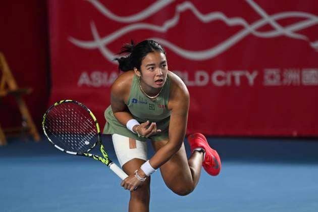 Hong Kong Tennis Open - Day 6 Filipino tennis player Alexandra Eala during a match at the Hong Kong Tennis Open on October 30, 2025 in Hong Kong. (Photo by Kobe Li Nexpher Images) Hong Kong