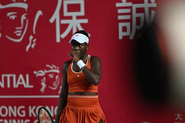 Hong Kong Tennis Open - Day 6 Canadian tennis player Victoria Mboko during a match at the Hong Kong Tennis Open on October 30, 2025 in Hong Kong. (Photo by Kobe Li Nexpher Images) Hong Kong