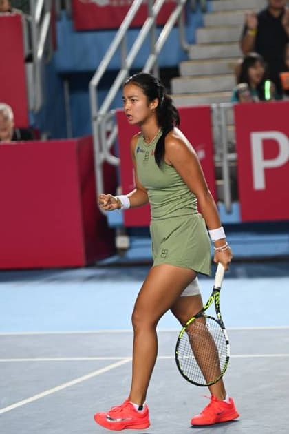 RECORD DATE NOT STATED Hong Kong Tennis Open - Day 6 Filipino tennis player Alexandra Eala during a match at the Hong Kong Tennis Open on October 30, 2025 in Hong Kong. (Photo by Kobe Li Nexpher Images) Hong Kong