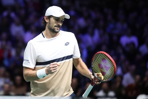 ROLEX PARIS MASTERS TENNIS 2025 Thierry Larret MAXPPP - Nanterre (92) 30 10 2025 Thierry Larret Maxppp. Tennis. Rolex Paris Masters. Paris La Defense, Nanterre (92). Du 25 octobre au 2 novembre 2025. Jeudi 30 octobre 2025. Cameron NORRIE vs Valentin VACHEROT (MON) Nanterre (92) PARIS LA DEFENSE ARENA ILE DE FRANCE FRANCE  Copyright: xMAXPPPxThierryxLarretx TLR202510303930 TLR202510303930