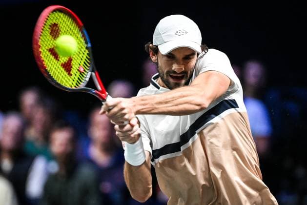 October 30, 2025, Nanterre, France, France: Valentin VACHEROT of Monaco during the fourth day of the Rolex Paris Masters 1000 tennis tournament at Accor Arena on October 30, 2025 in Nanterre near Paris, France. Nanterre France - ZUMAm308 20251030_zsp_m308_014 Copyright: xMatthieuxMirvillex