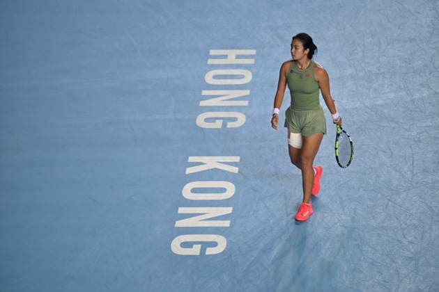 Hong Kong Tennis Open - Day 6 Filipino tennis player Alexandra Eala during a match at the Hong Kong Tennis Open on October 30, 2025 in Hong Kong. (Photo by Kobe Li Nexpher Images) Hong Kong