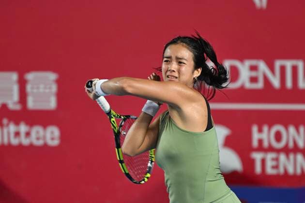 Hong Kong Tennis Open - Day 6 Filipino tennis player Alexandra Eala during a match at the Hong Kong Tennis Open on October 30, 2025 in Hong Kong. (Photo by Kobe Li Nexpher Images) Hong Kong