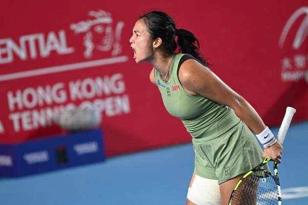 Hong Kong Tennis Open - Day 6 Filipino tennis player Alexandra Eala during a match at the Hong Kong Tennis Open on October 30, 2025 in Hong Kong. (Photo by Kobe Li Nexpher Images) Hong Kong