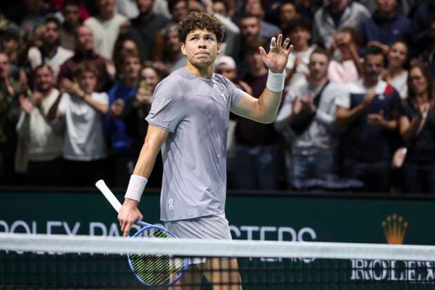 TENNIS : Rolex Paris Masters - 30 10 2025 Ben Shelton (USA) Vs Andrey Rublev ParisFrance  Copyright: xMichtofx