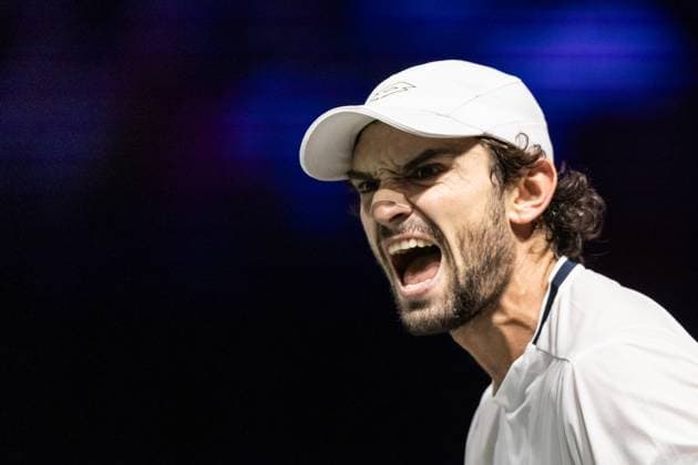 Rolex Paris Masters 2025 - Day 4 Valentin Vacherot (MON) plays against Cameron Norrie (GBR) in his men s singles match on day four of the Paris ATP, Tennis Herren Masters 1000 tennis tournament at the Paris La Defense Arena in Nanterre, on the outskirts of Paris. Paris France  Copyright: xIbrahimxEzzatx originalFilename:ezzat-notitle251030_np7IH.jpg