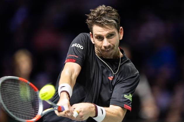 Rolex Paris Masters 2025 - Day 4 Cameron Norrie (GBR) plays against Valentin Vacherot (MON) in the men s singles match on day four of the Paris ATP, Tennis Herren Masters 1000 tennis tournament at the Paris La Defense Arena in Nanterre, on the outskirts of Paris. Paris France  Copyright: xIbrahimxEzzatx originalFilename:ezzat-notitle251030_npg7O.jpg