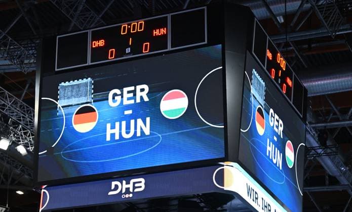 30 10 2025 Handball international U20 U21 Germany gg Hungary xwoxzix Impression Scoreboard