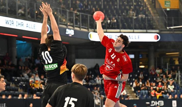 30 10 2025 Handball international U20 U21 Germany gg Hungary xwoxzix Rasmus Ankermann 10, Germany Peter Gazso 11, Hungary