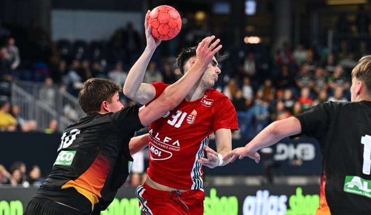 30 10 2025 Handball international U20 U21 Germany gg Hungary xwoxzix Rasmus Ankermann 10, Germany Mate Fazekas 31, Hungary