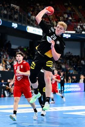 Nuremberg handball international U20 Germany Hungary Max Heydecke Germany Nuremberg PSD Bank Arena Bayern Germany