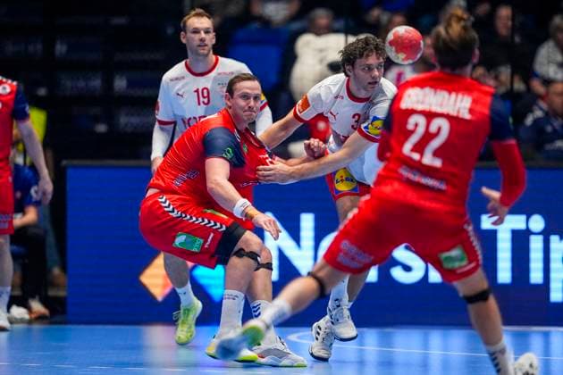 Mens Handball Golden League in Trondheim Spektrum Trondheim 20251030 Norways mens national handball team meets Denmark in the Golden League in Trondheim Spektrum Photo Ole Martin Wold NTB Trondheim Norway EDITORIAL USE ONLY RESTRICTED USE FOR BETTING COMPANIES  Copyright: xOlexMartinxWoldx xNTBx