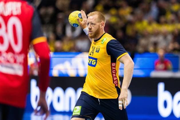251030 Jim Gottfridsson of Sweden during the international friendly handball match between Sweden and Spain on October 30, 2025 in Linköping Photo Magnus Andersson BILDBYRAN COP 308 MN0202 handball handball handball international friendly sverige sweden spain sverige bbeng bbauto sverige sweden  Copyright: MAGNUSxANDERSSON BB251030MN013