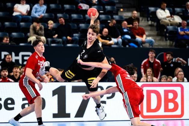 Nuremberg handball international U20 Germany Hungary Michel Fuchs Germany Nuremberg PSD Bank Arena Bayern Germany