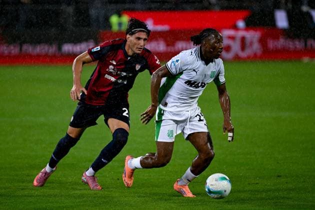 Sassuolo s Woyo Coulibaly in action during the Serie A Enilive soccer match between Cagliari Calcio and Sassuolo at the Unipol Domus in Cagliari, Sardinia - Thursday, 30 october 2025. - Soccer  Copyright: x Â®xGianlucaxZuddas LaPressex