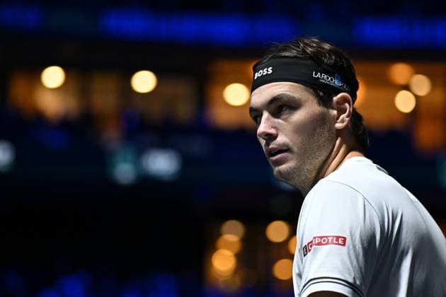 Rolex Paris Master Day 4 - Paris Taylor Fritz (USA) during his third round at the 2025 Rolex Paris Masters at the U Arena in Paris, FRANCE, on October 30, 2025. Photo by Corinne Dubreuil ABACAPRESS.COM Paris France  Copyright: xDubreuilxCorinne ABACAx