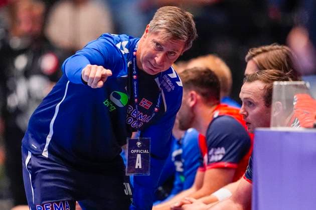 Mens Handball Golden League in Trondheim Spektrum Trondheim 20251030 Norways mens national handball team meets Denmark in the Golden League in Trondheim Spektrum Photo Ole Martin Wold NTB Trondheim Norway EDITORIAL USE ONLY RESTRICTED USE FOR BETTING COMPANIES  Copyright: xOlexMartinxWoldx xNTBx